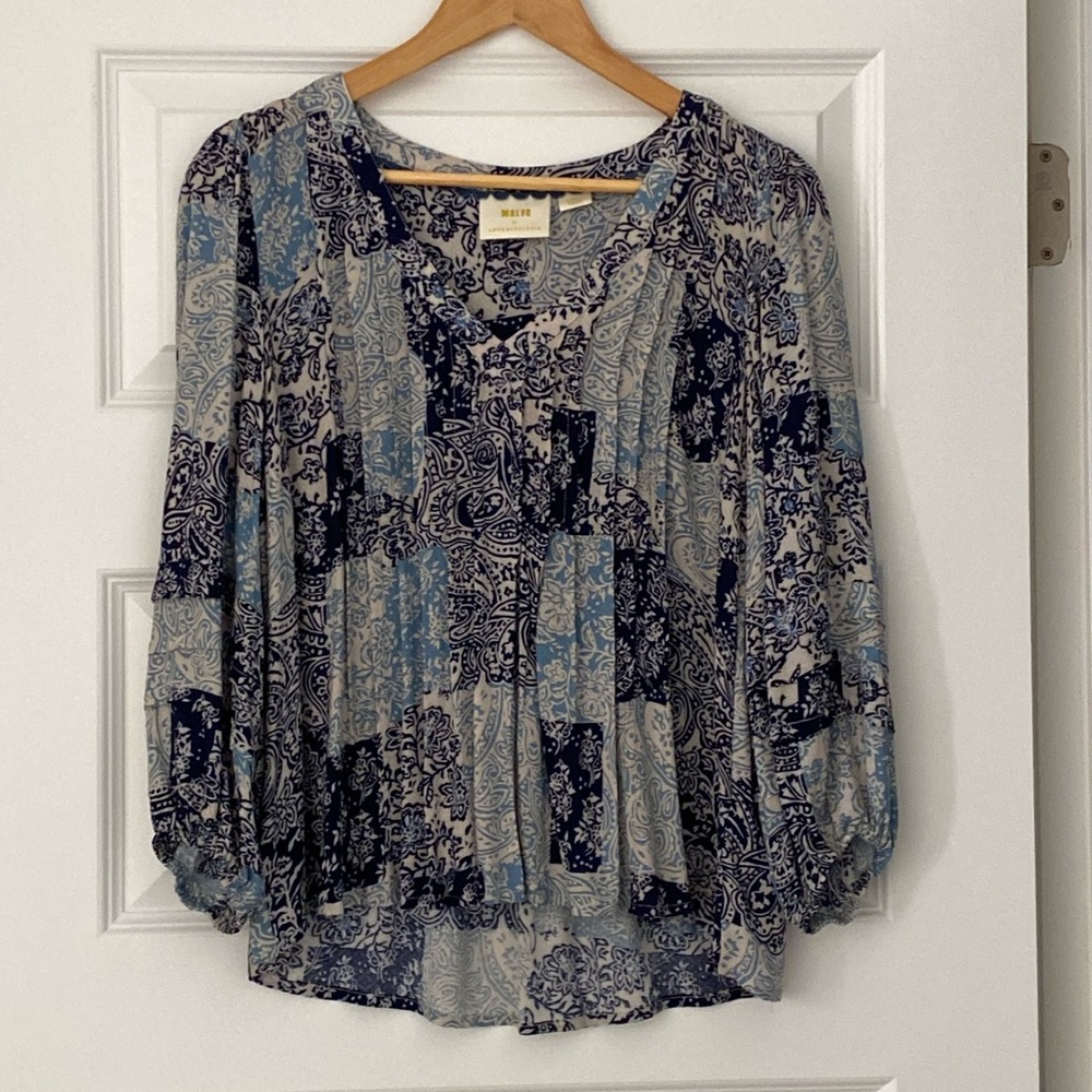 Anthropologie Mauve blouse
